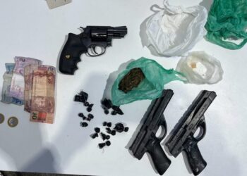 ‘Casal do crime’ é preso com dinheiro, armas e drogas no interior do Amazonas