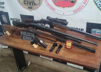 Polícia apreende quatro armas usadas por ‘Piratas do Rio’ no Amazonas