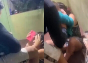 VÍDEO: Mulher com bebê no colo é agredida por homem no AM