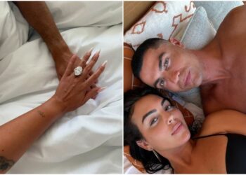 Georgina Rodríguez comemora pedido de casamento de Cristiano Ronaldo