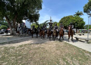 Operação da Cavalaria completa seis meses de atuação no Centro de Manaus
