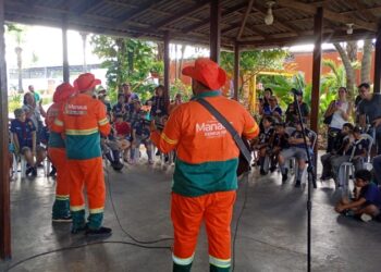 Prefeitura aproveita ponto facultativo para intensificar ações de educação ambiental e recebe escoteiros na sede da Semulsp