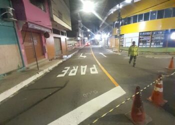 IMMU Realiza Regulamentação Viária na Rua Mundurucus e Recuperação de Sinalização em Manaus