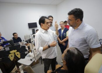 Governador Wilson Lima vistoria mutirão de cirurgias de catarata do Opera+ Amazonas em Manacapuru