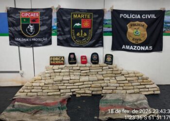 Mais de 220 kg de skunk avaliados em R$ 4,4 milhões são encontrados em Barcelos