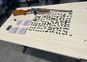 Suspeitos fogem da PM e abandonam arma e maconha em área de mata em Manaus